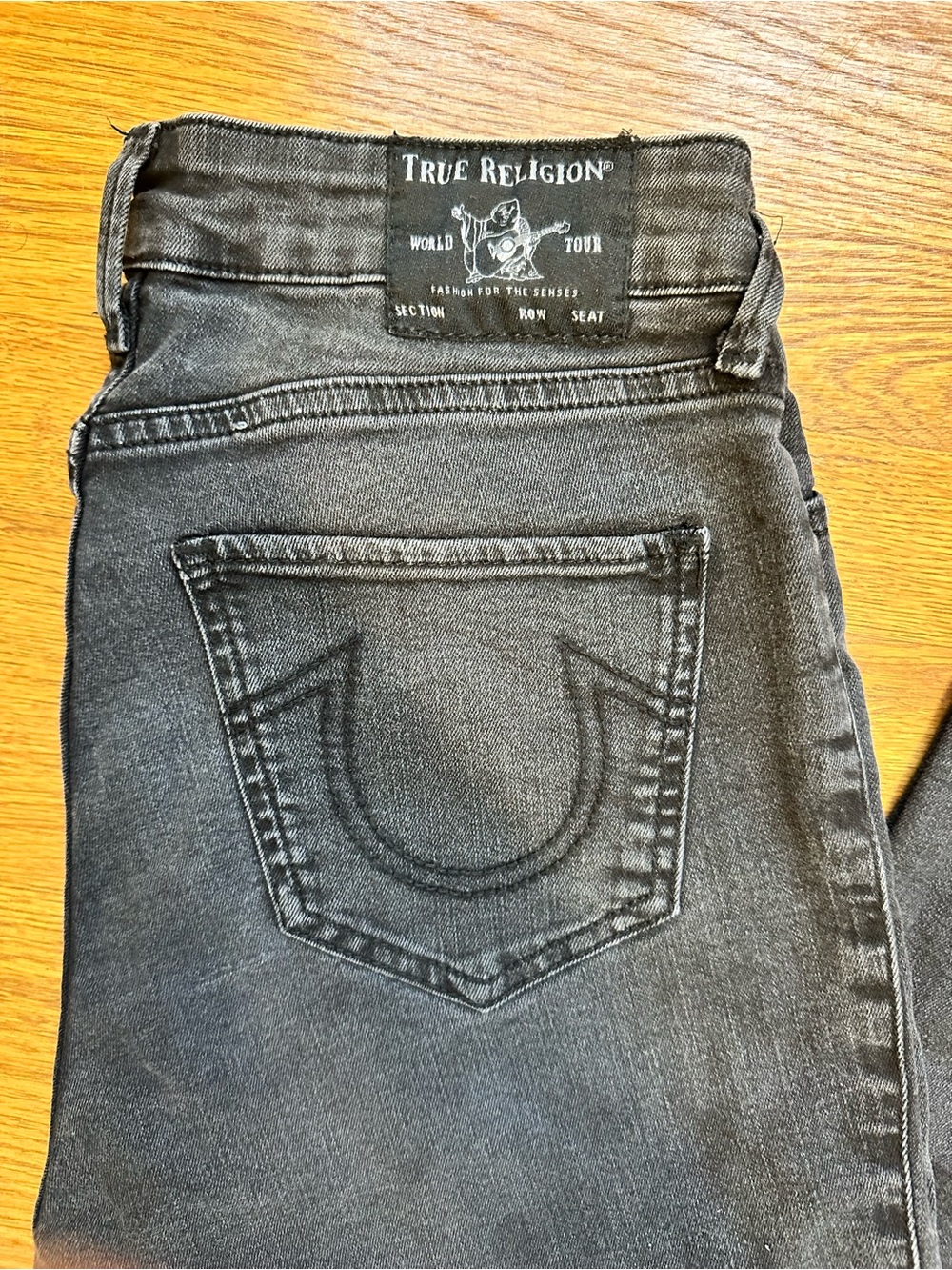 True Religion Women's Black Washed Skinny Jeans - Picture 2 of 4